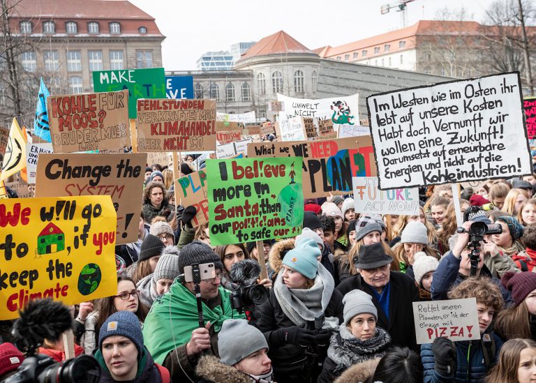 Foto von einer FFF-Demo von Jörg Farys für Fridays for Future Deutschland